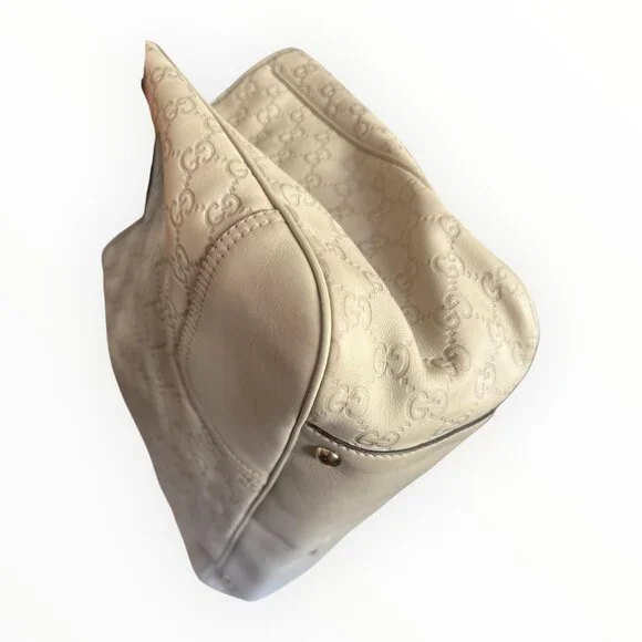 Gucci Guccissima Leather Princy Tote | White | Bow Detail - Picture 4 of 9